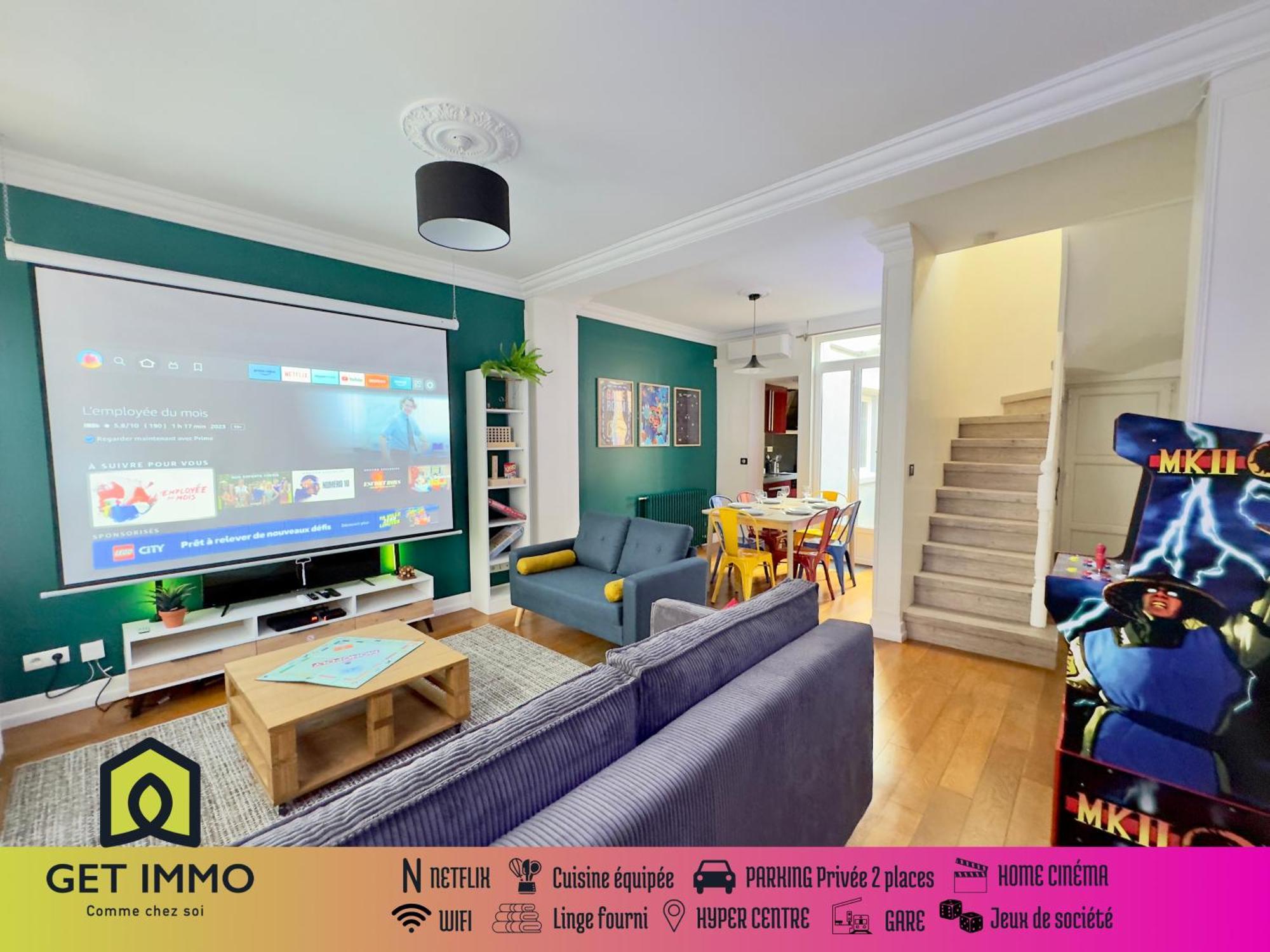 Maison 3Ch - Cinema - Game Room - Parking - Gare Amiens Kültér fotó