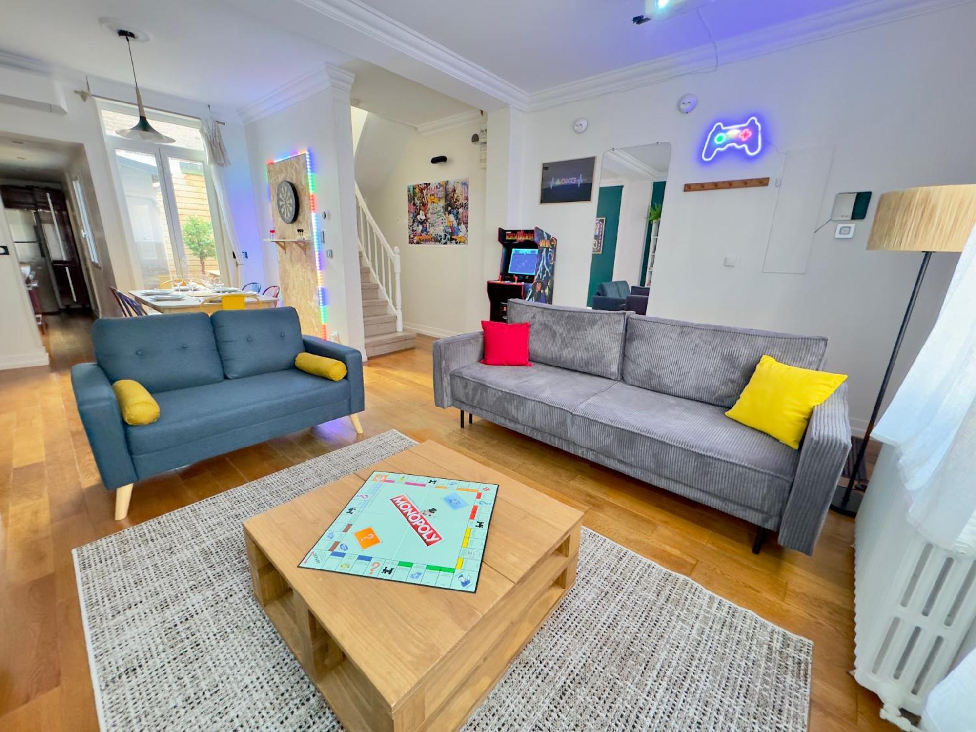 Maison 3Ch - Cinema - Game Room - Parking - Gare Amiens Kültér fotó